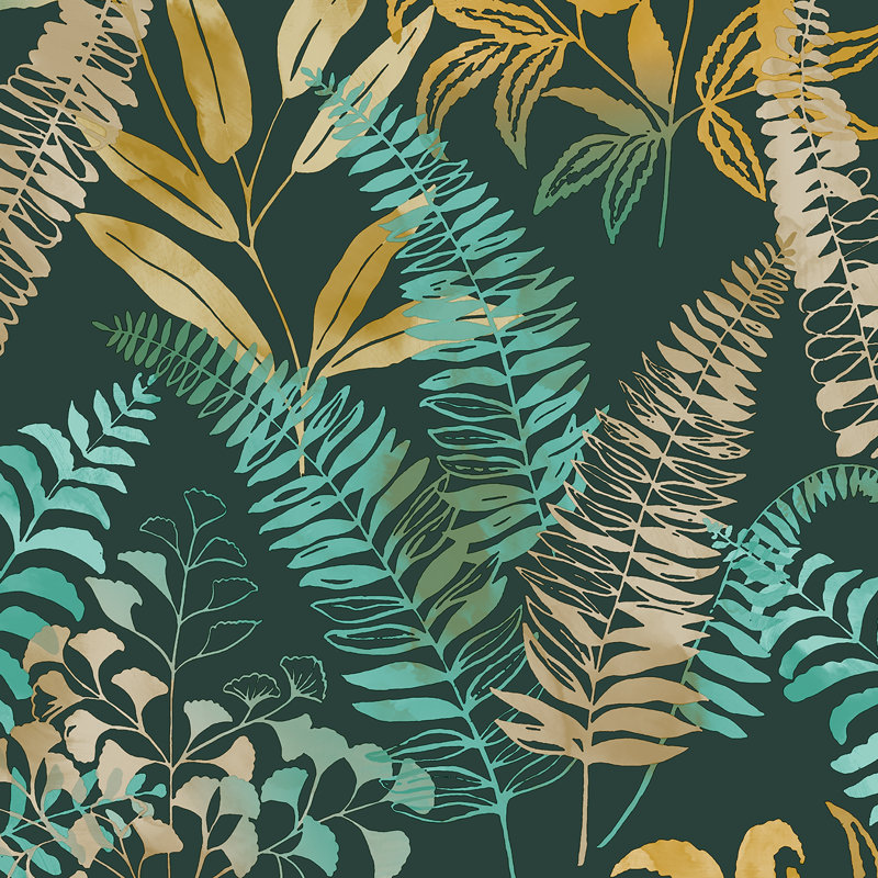 Intrigue 33cm x 52cm Texture Wallpaper Roll, Midnight