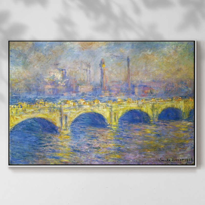Waterloo Waterloo, Sunlight Effect, 1903 02, reproduction d'art sur toile, H 17 po x l 25 po x P 2 po, Blanc