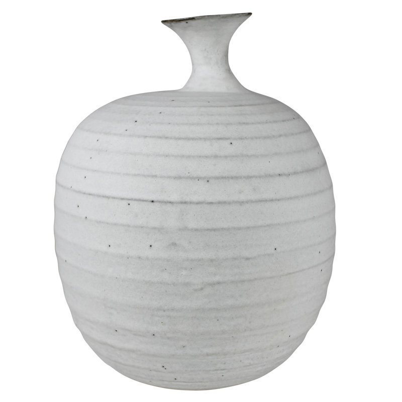 Aidie Ceramic / Porcelain Table Vase, 12" H x 9" W x 9" D