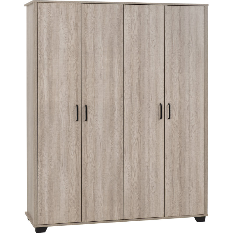 Naisha 4 Door Manufactured Wood Wardrobe