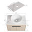 Ensemble de meuble-lavabo mural simple 30 po Gillender
