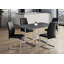 Table de salle à manger, rectangulaire, 60 po, cuisine, salle à manger, stratifié gris, métal chromé, contemporain, moderne-114202794