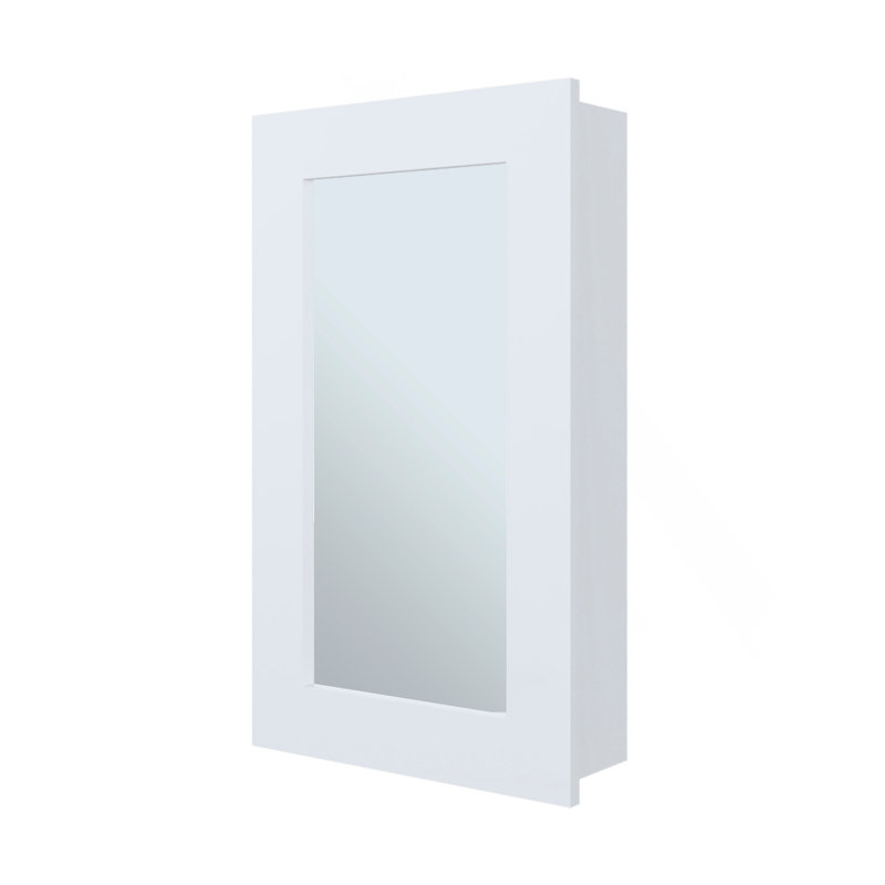 Pharmacie avec miroir inclus Parks, blanc, Blanc