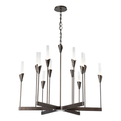 Lilium 12 - Light Dimmable Globe/Circle Chandelier