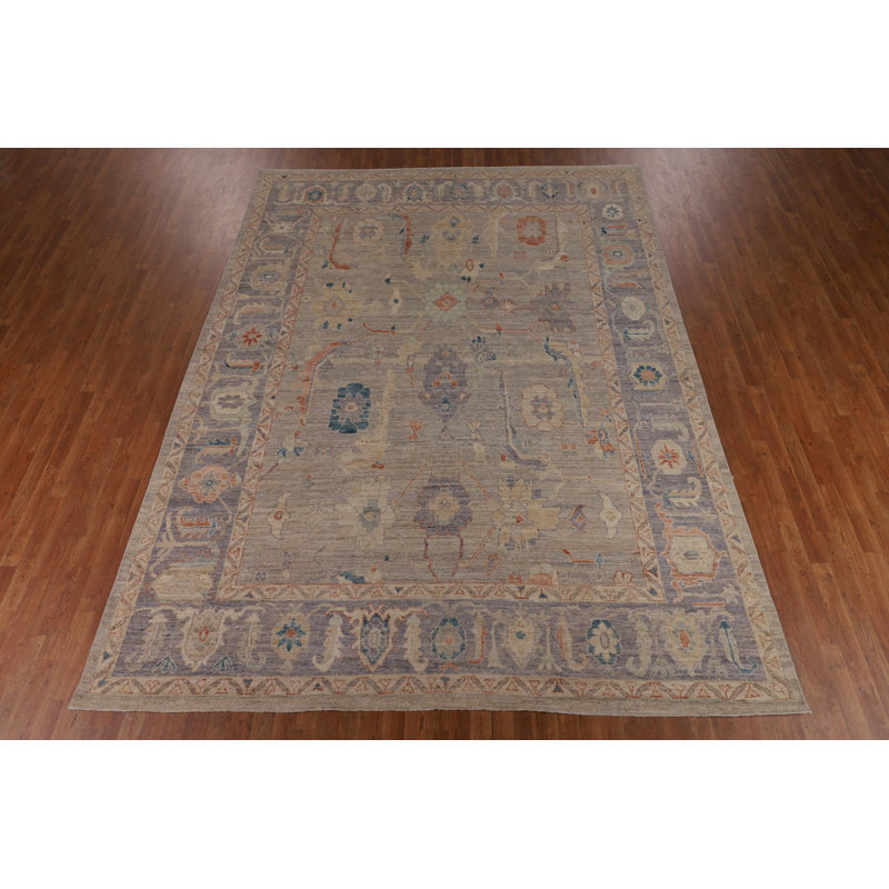 Vegetable Dye Oushak Turkish Area Rug 12