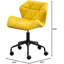 Fauteuil demi-tonneau pivotant en velours de 20,5 po Kamylle-356306928
