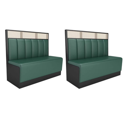 Banc rembourré en similicuir Nordic Simple