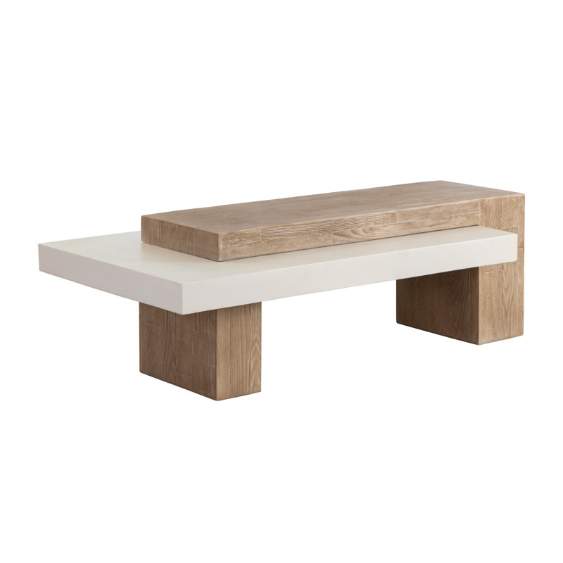 Table basse Fitzgerald - Brun clair / Sable d'été - Brun