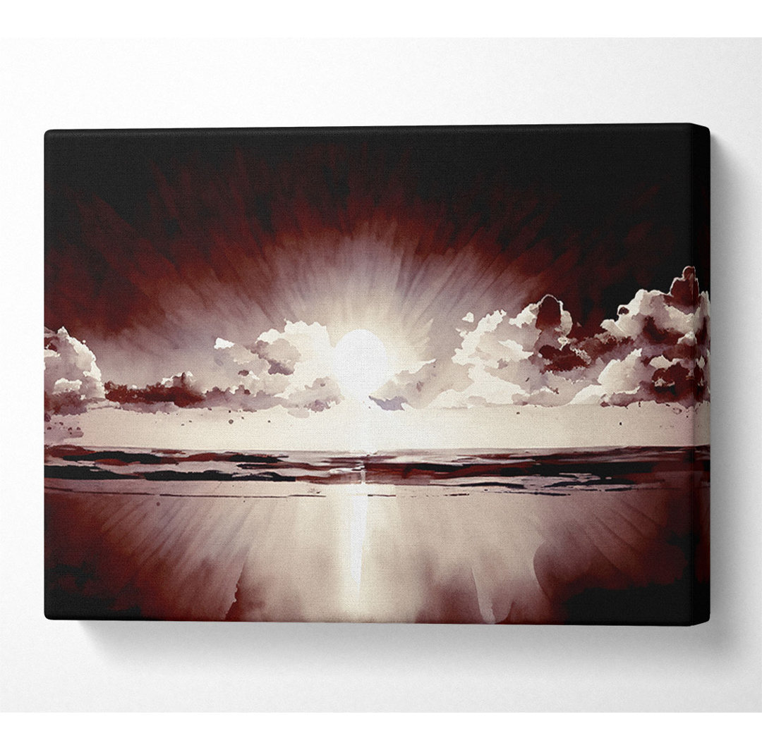 Mauve Ocean Sunrise - Kunstdrucke auf Leinwand