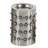 Metal Handmade Pillar Decorative Silver Candle Holder with Studs Set