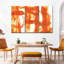 Impression sur toile orange abstraite-772971230