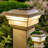 Low Voltage Solar Powered Integrated LED Fence Post Cap Light 4 In. X 4 In.-9809752