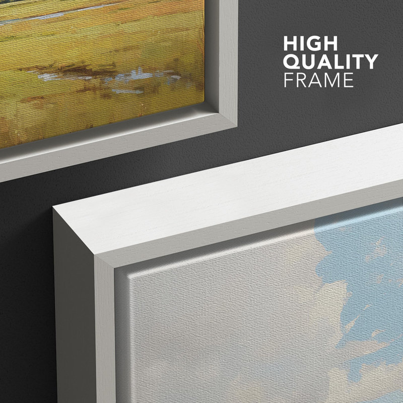 «Cloudy Blue Sky Nature Wilderness» sur toile, Cadre blanc, H 24 po x l 36 po