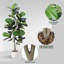 Arbre de violon artificiel, 5 pi