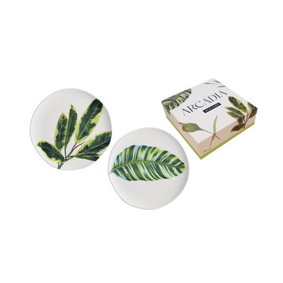 Arcadia 2 Piece Dessert Plate Set