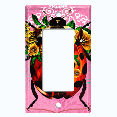 Patterned 1 - Gang Toggle Light Switch Standard Wall Plate