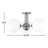 Luna Glass Semi Flush Mount-306874405