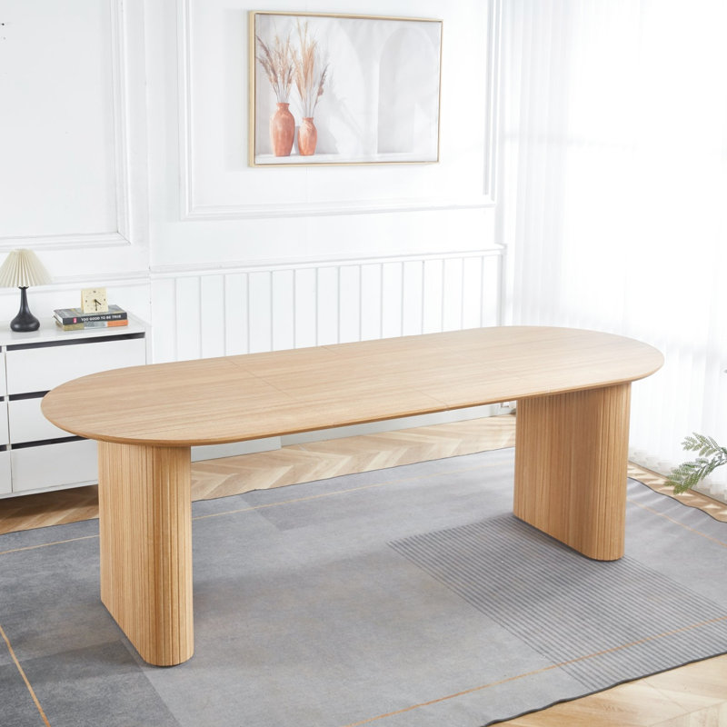 Table de salle à manger sur pied extensible pour 4 à 6 personnes