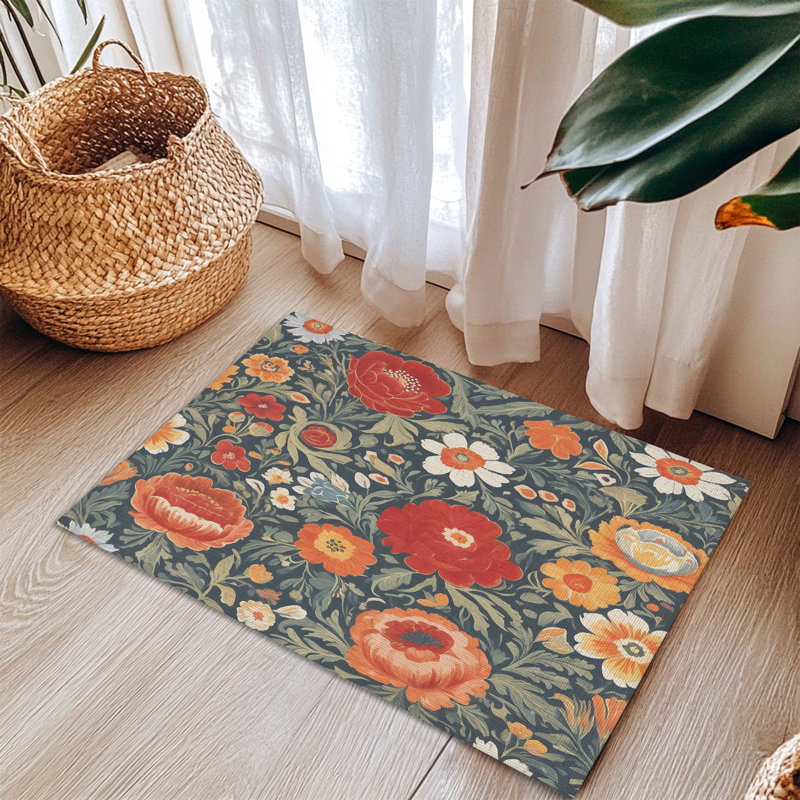 Bold Bloom Braided Rug, Rectangulaire 3 pi x 5 pi