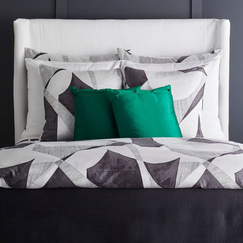 Clio Duvet Cover, King Duvet Cover, Pearl