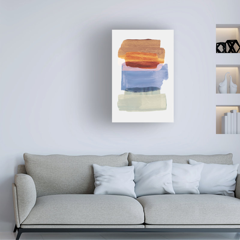 Rouleau de coups de pinceau bolologien 49 sur une impression sur toile, H 19 po x l 12 po x P 2 po