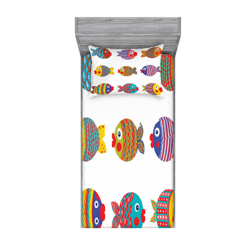 Microfiber Sheet Set, Twin XL Sheet Set with Fitted Sheet