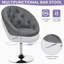 Brion Swivel Adjustable Height Counter Stool with Metal Frame