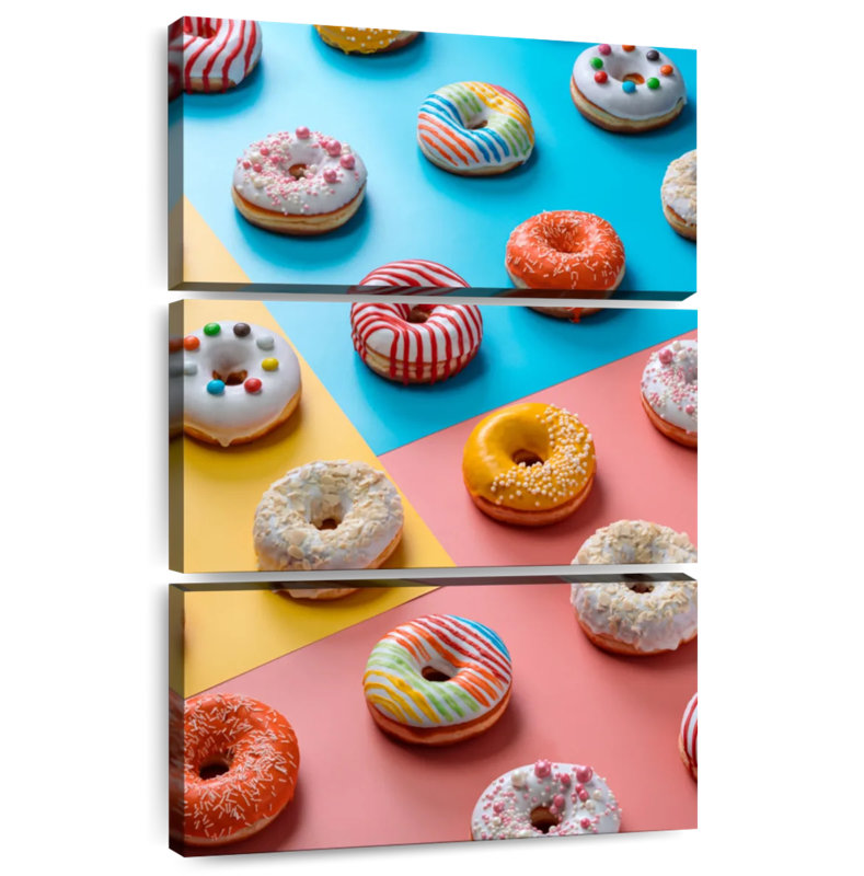Yarlin Assorted Glazed Doughnuts, 65" H x 42" W