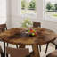 Table de salle à manger ronde 47,25 po en bois manufacturé-184846985