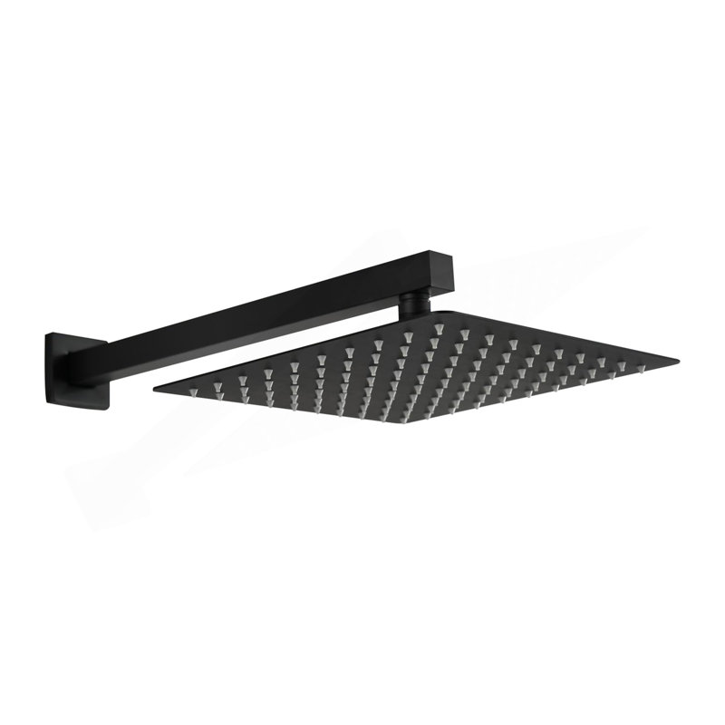 Pomme de douche murale 10 ", Noir mat