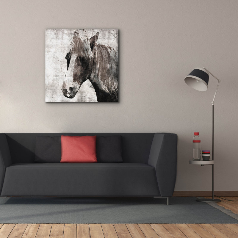 "Équestre" par Irena Orlov, H 37 po x l 37 po x P 1,5 po