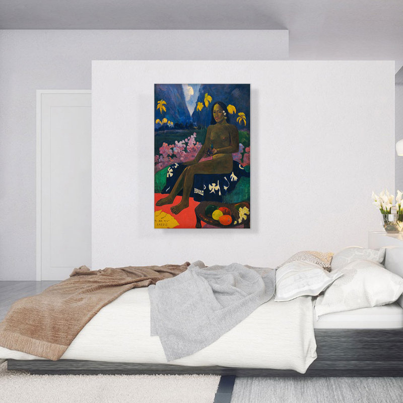 " The Seed Of The Areoi 1892 " by Paul Gauguin Painting Print, 40" H x 26" W x 0.75" D