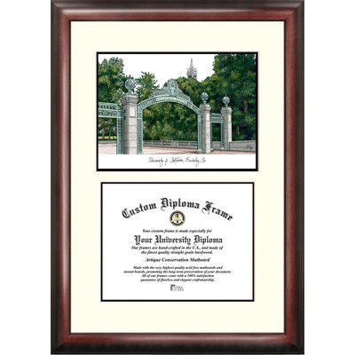 NCAA Satin Stain Brown Wood Matte Picture Frame
