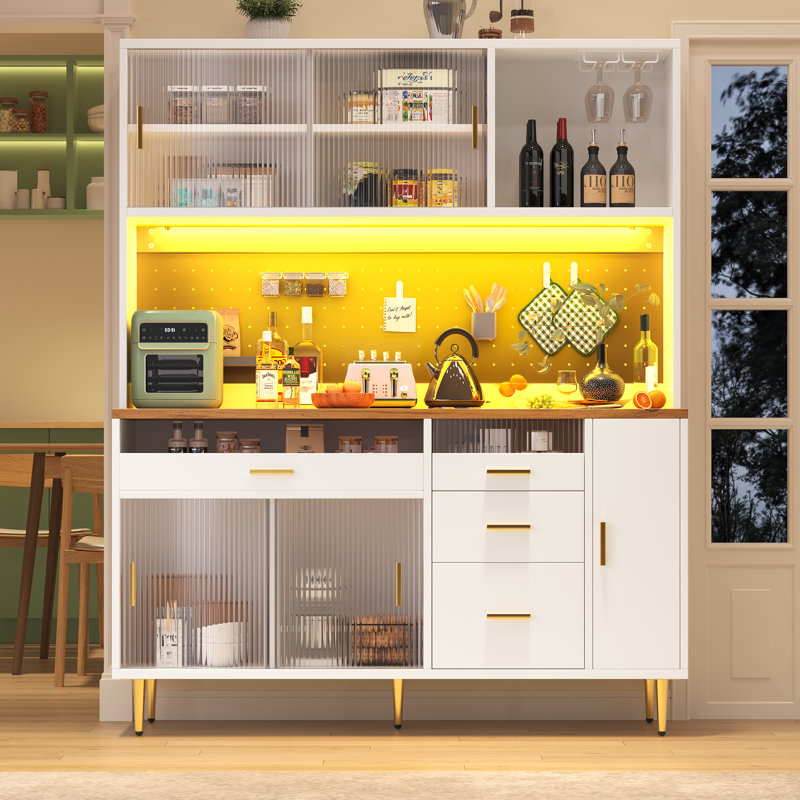 171cm Kitchen Pantry, White