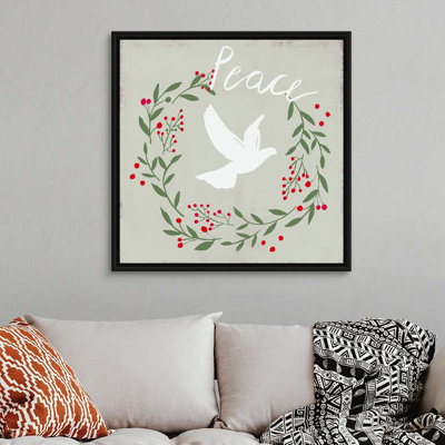 Peace Dove-impression d’art textuel sur toile
