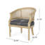 Ensemble de 2 chaises d'appoint en bois et canne de couleur kurz-649910028