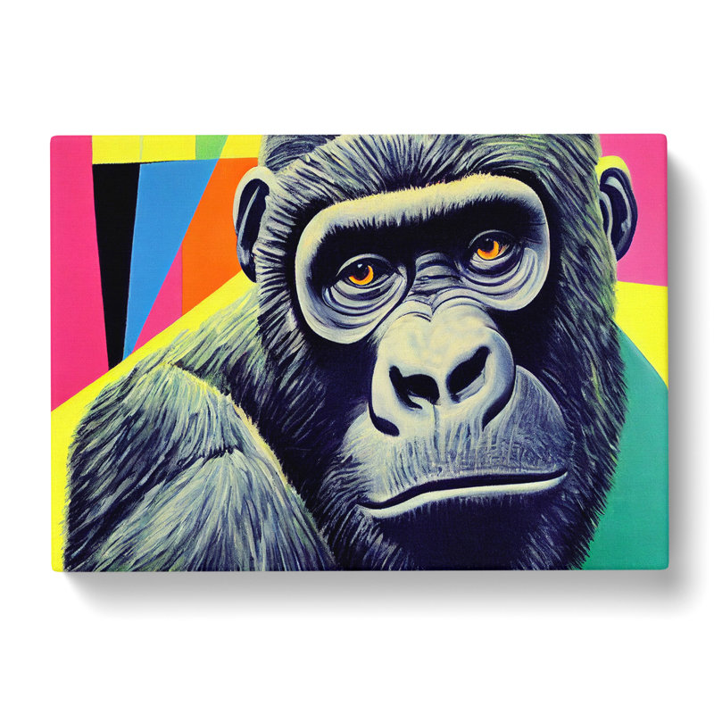 Awe Inspiring Gorilla - Wrapped Canvas, 40cm H x 60cm W x 3cm D