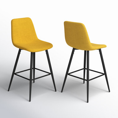 Seidman 26" Upholstered Low Back Counter Stool