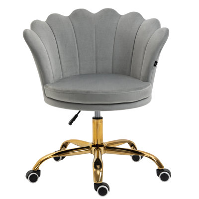 Shetler Velvet Office Chair