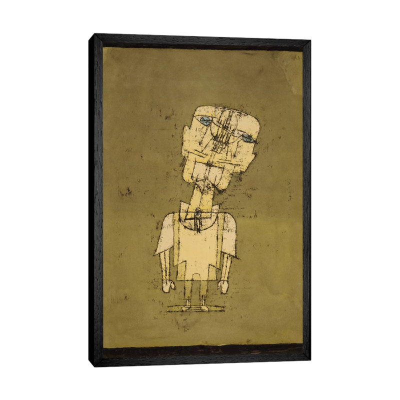 Ghost Of A Genius, 1922 by Paul Klee - Print on Canvas, Black Framed, 66.04 cm H x 45.72 cm W