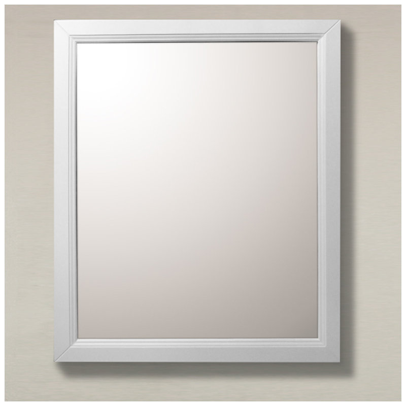Brodench Rectangle Wall Mirror, White