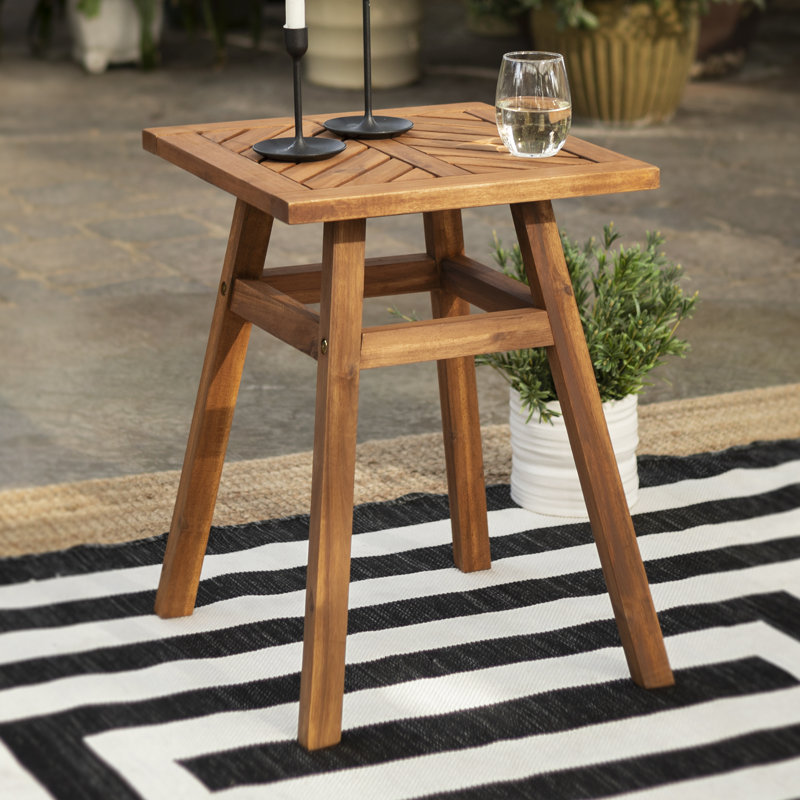 Table d'appoint en bois Harbison, Brun
