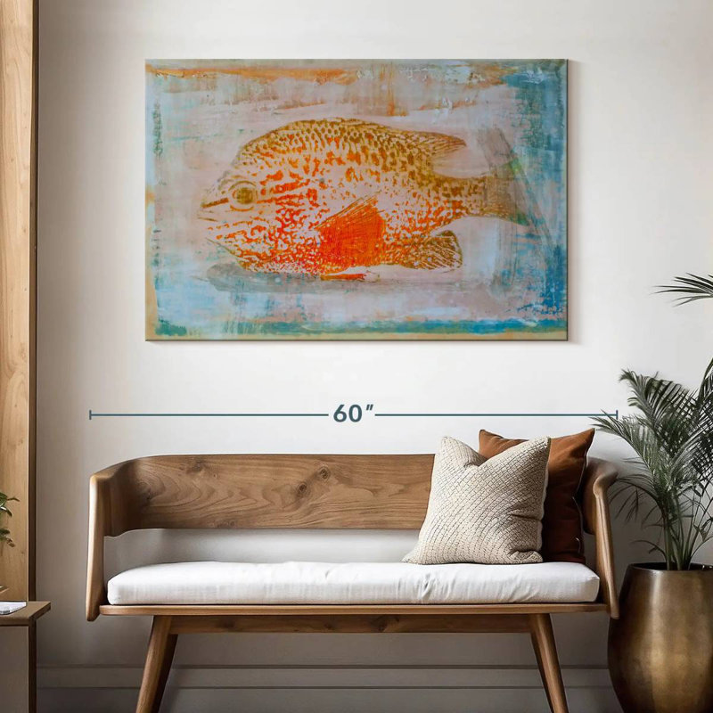 Brampt Orange Sunfish, 32" H x 48" W