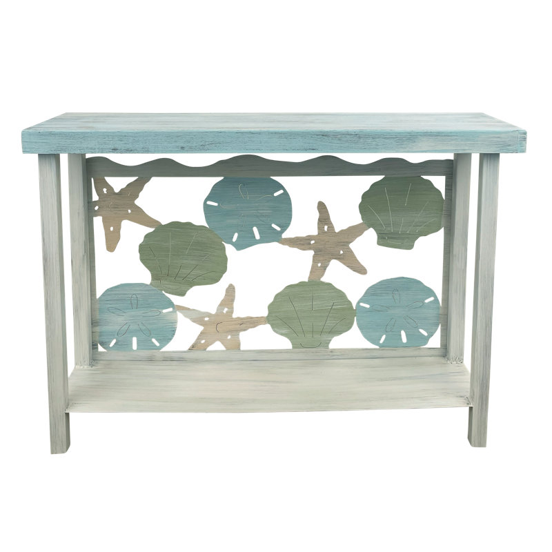 COTTAGE/MCS IRON RECTANGLE SOFA TABLE WITH MULTI SHELL ACCENT