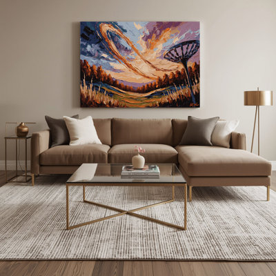 Art sportif sur toile brun