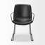 Fauteuil rembourré noir Nivens-1512929871