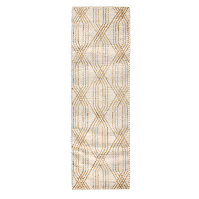 Tustin Abstract Area Rug in Ivory