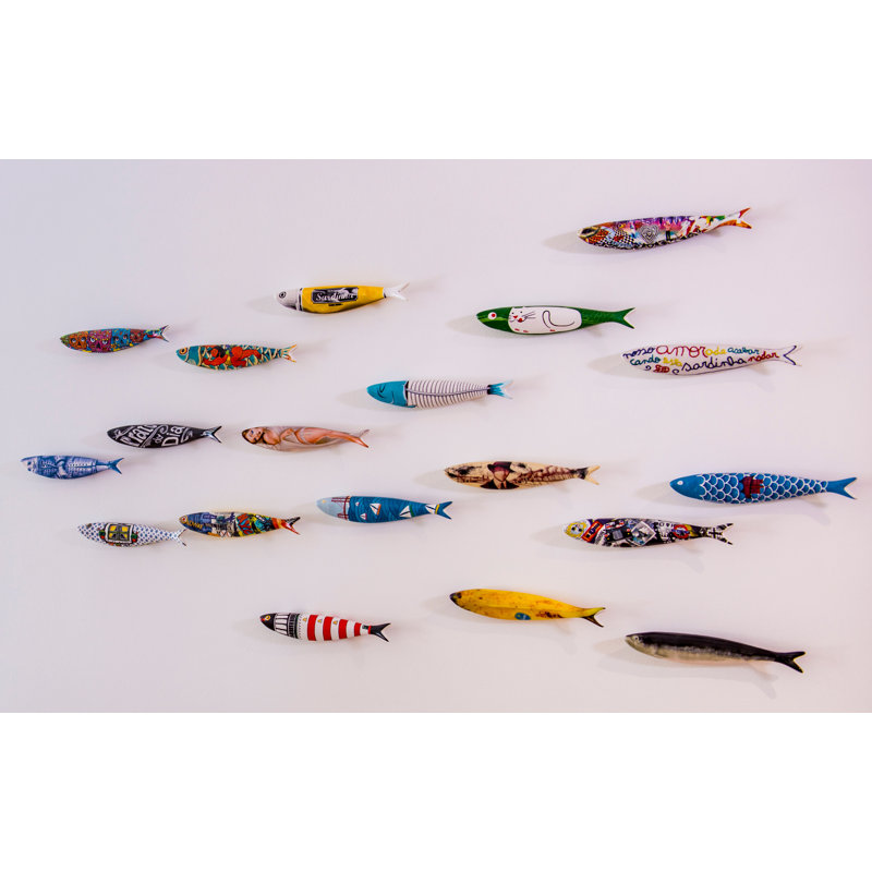 Sardine Handmade Coastal Nautical & Beach Wall Decor on Earthenware