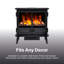 Dimplex 62 cm W Black Electric Stove with 6824 BTU