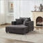 Chaise longue avec repose-pieds de rangement amovible, canapé-lit, canapé-lit rembourré et coussins-934427647